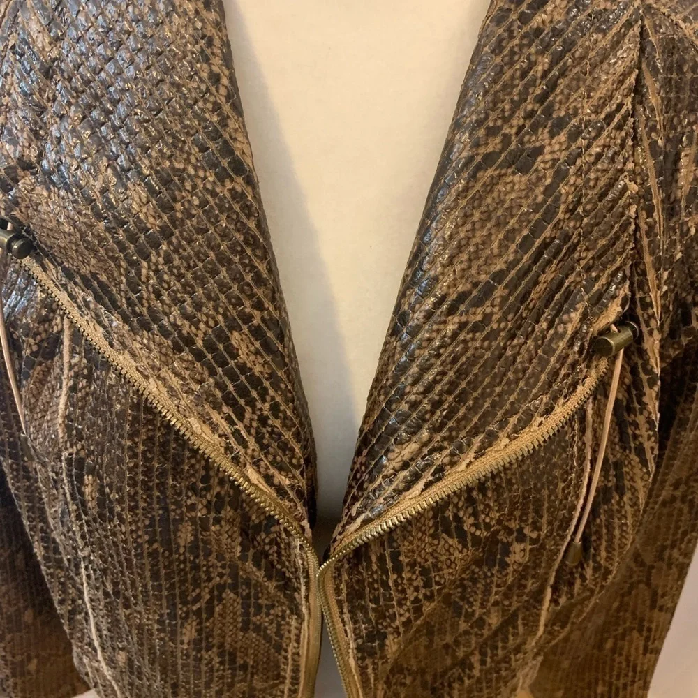 Ruby Rd snake skin classic jacket, size 12